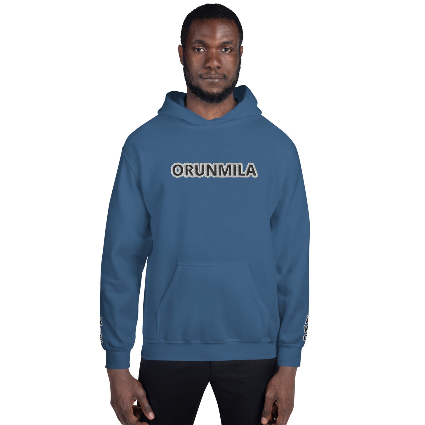 Egbe Iré ÀWO Logo Orunmila embroidered Aje 3 Unisex Hoodie