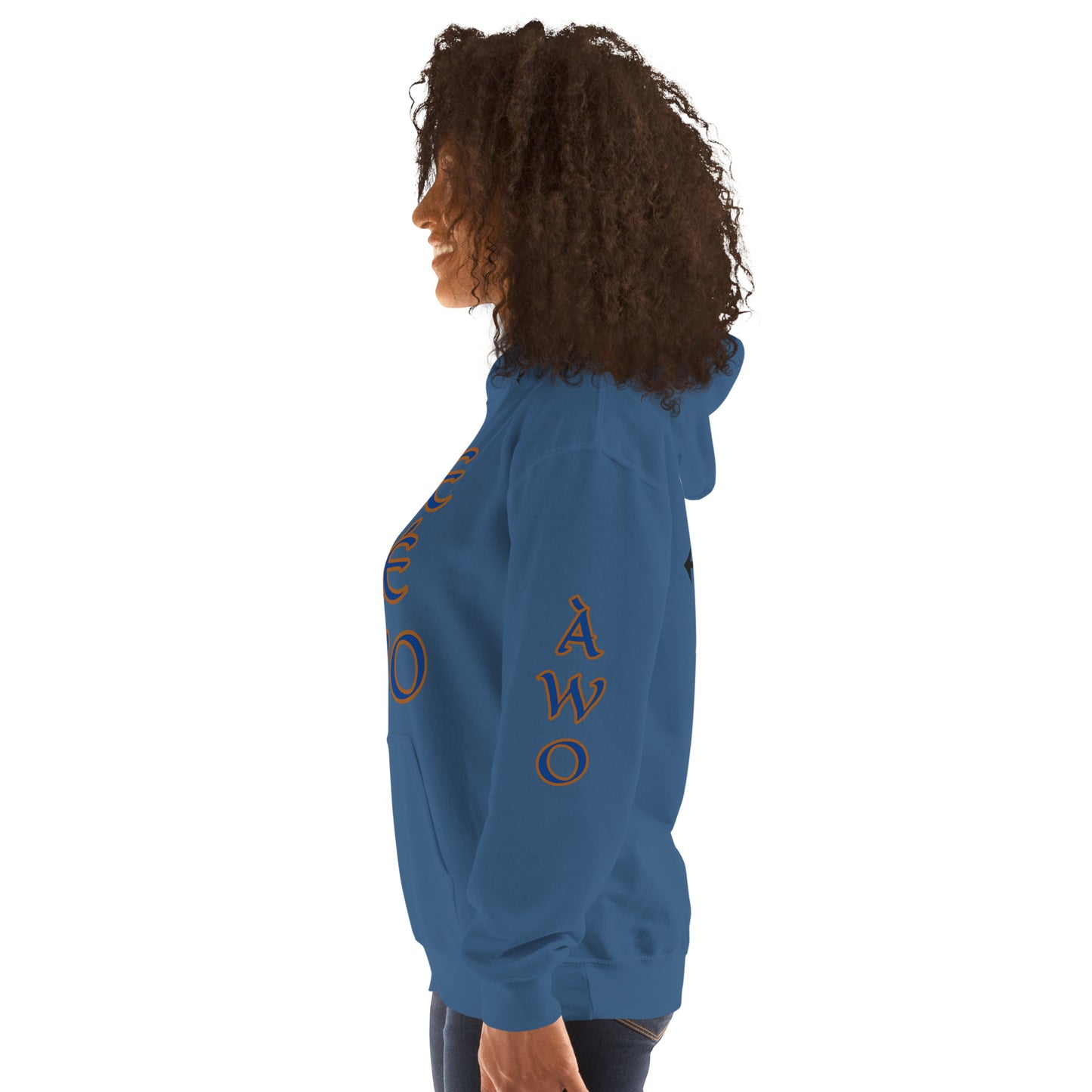 Egbe Ire Awo 2 Logo Blue Unisex Hoodie