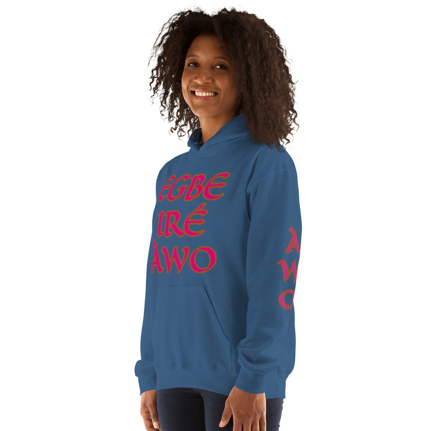 Egbe Ire Awo 2 Logo Violet Unisex Hoodie