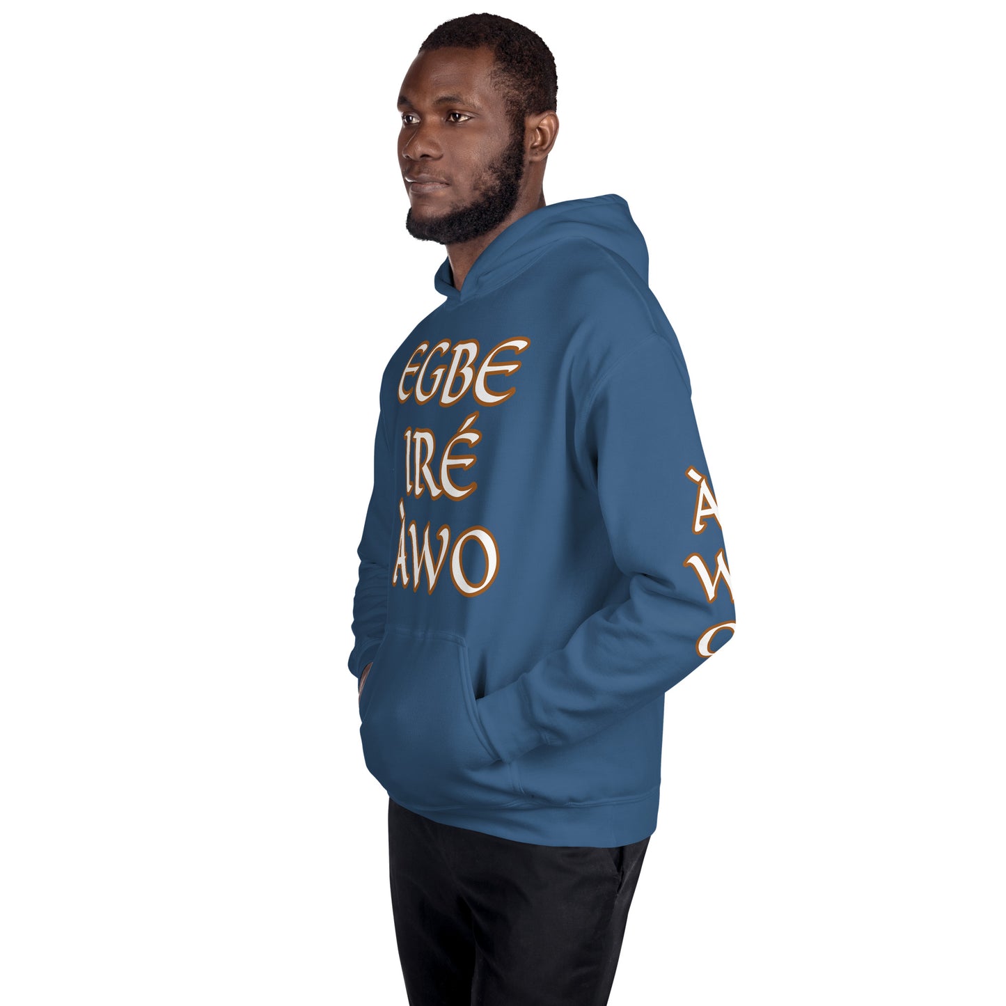 Egbe Ire Awo 2 Logo White Unisex Hoodie