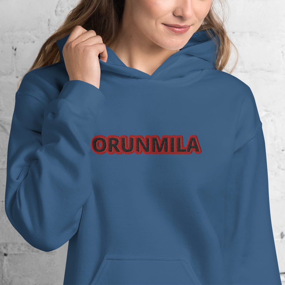 Egbe Iré ÀWO Logo Orunmila embroidered Aje 5 Unisex Hoodie