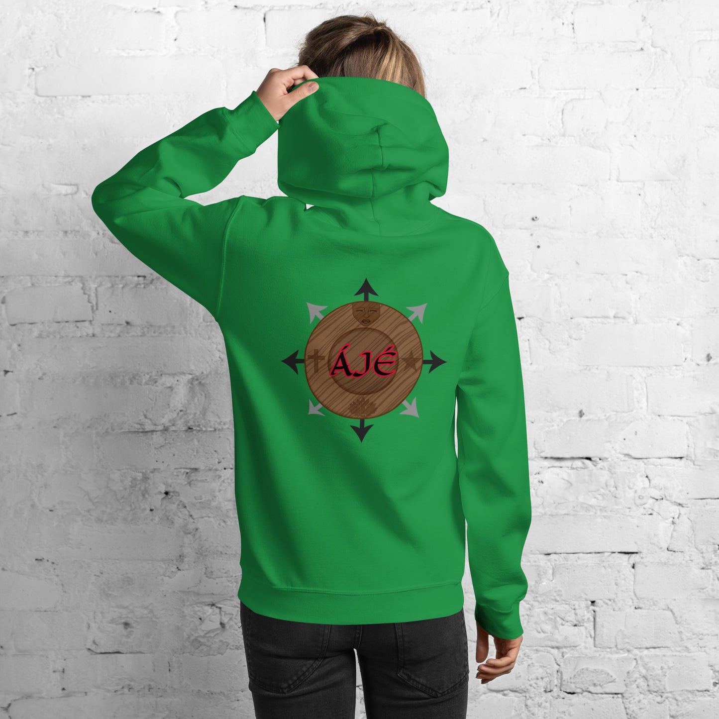 Egbe Iré ÀWO Logo Orunmila embroidered Aje 5 Unisex Hoodie