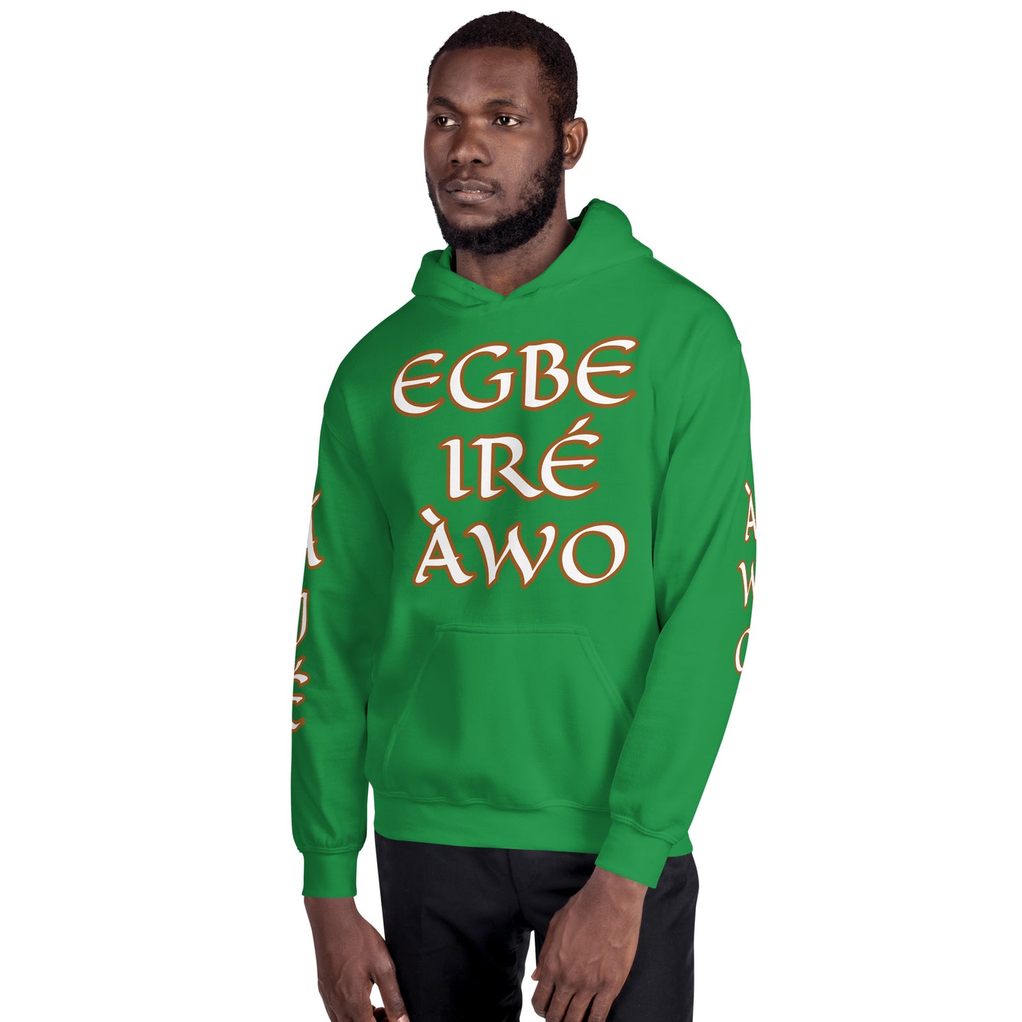 Egbe Ire Awo 2 Logo White Unisex Hoodie