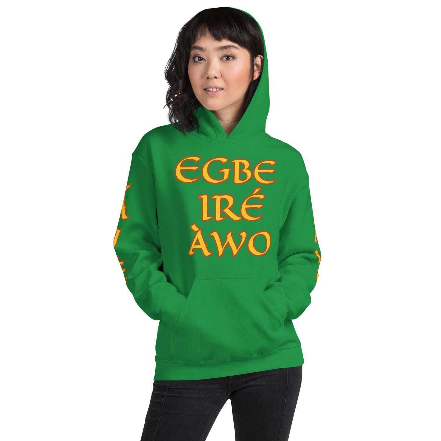 Egbe Ire Awo 2 Logo Yellow Unisex Hoodie