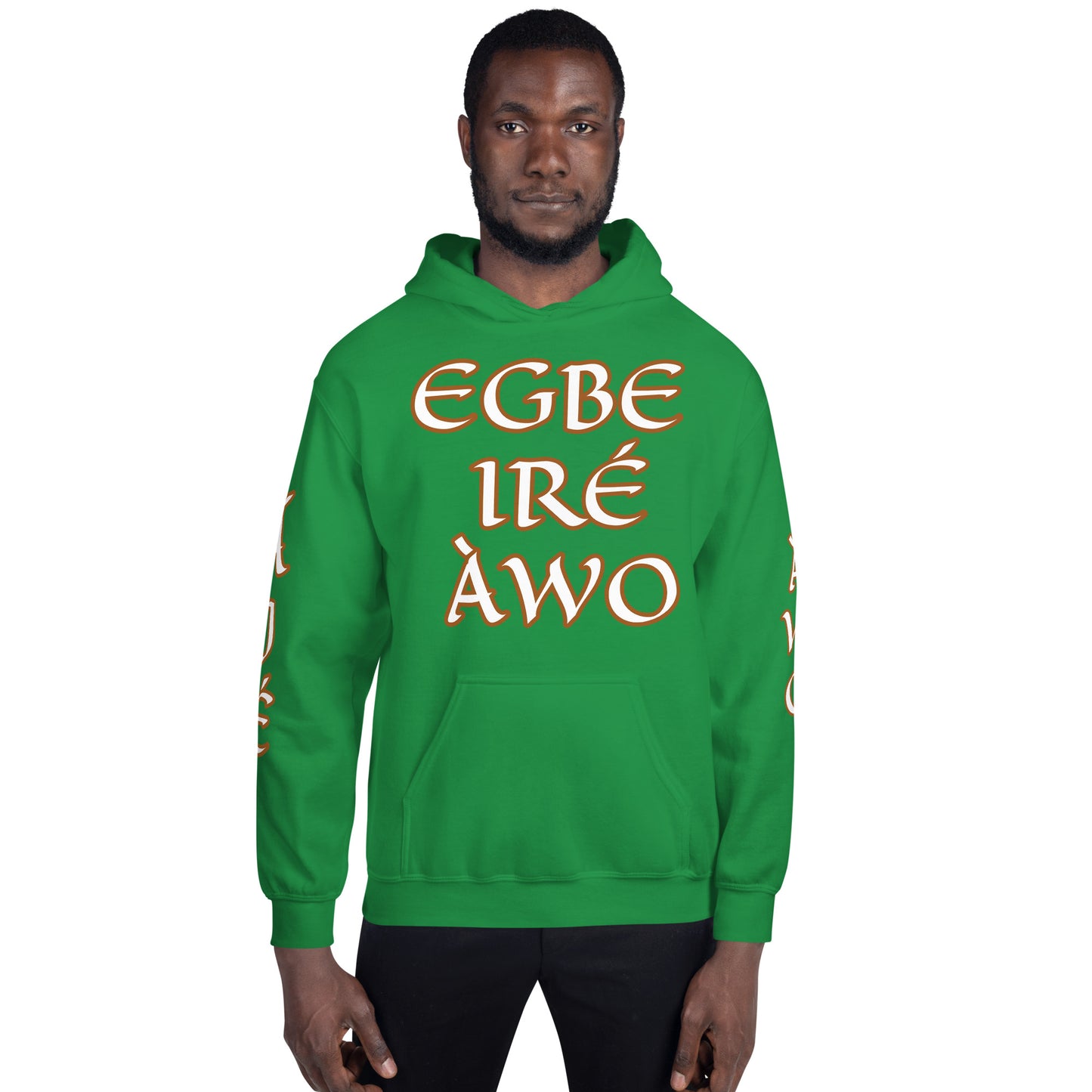 Egbe Ire Awo 2 Logo White Unisex Hoodie