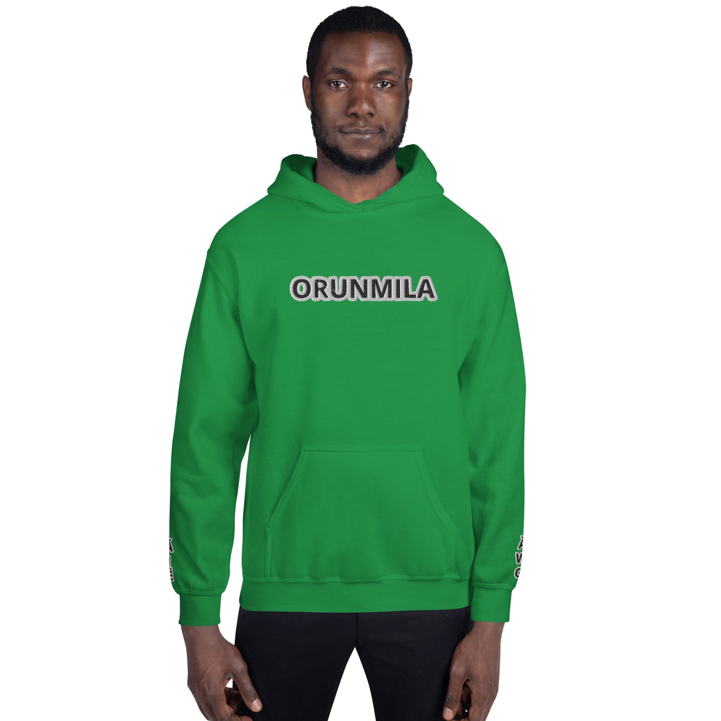 Egbe Iré ÀWO Logo Orunmila embroidered Aje 3 Unisex Hoodie