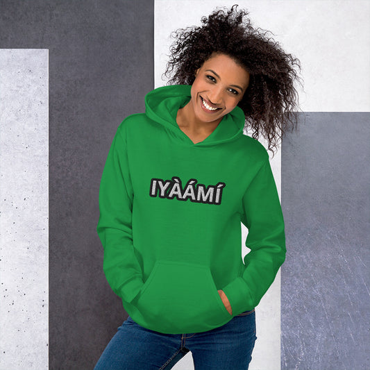 Egbe Iré ÀWO Logo Iyaami embroidered Aje 2 Unisex Hoodie