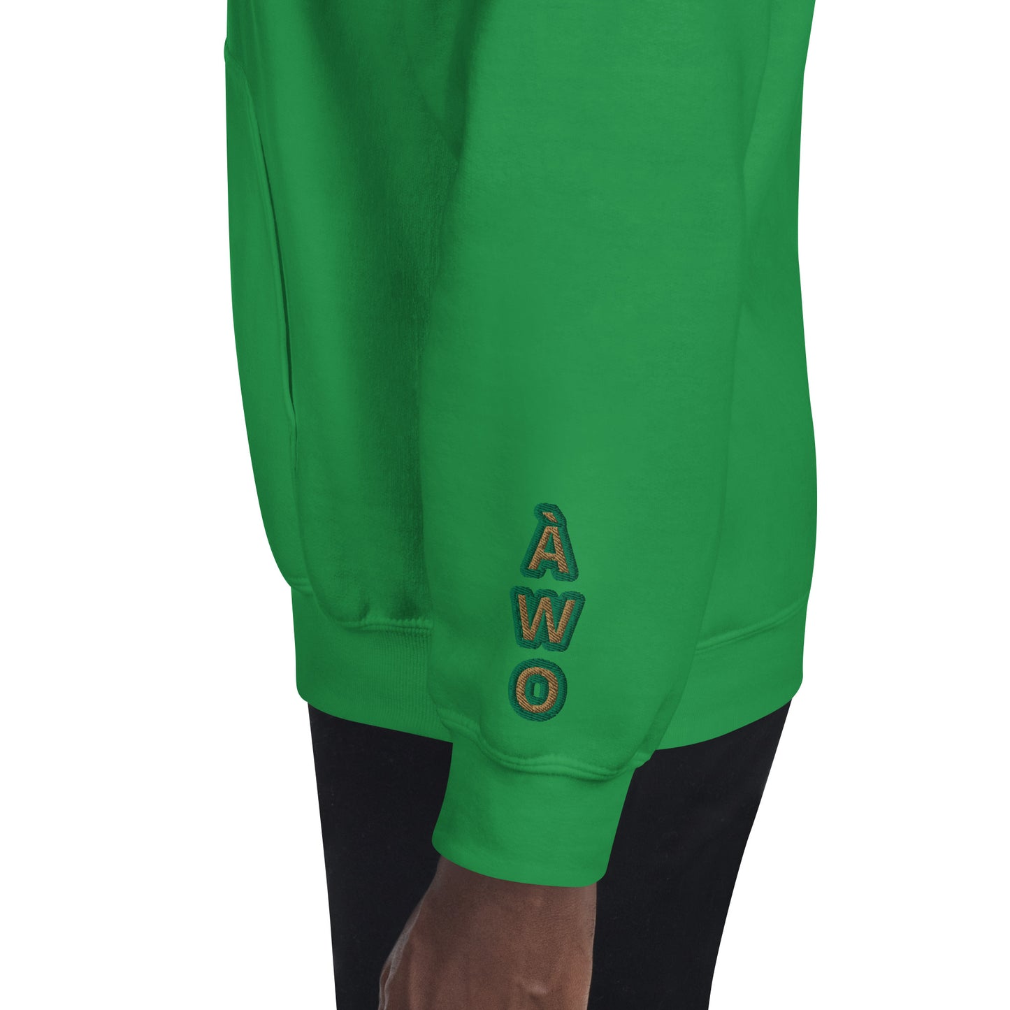 Egbe Iré ÀWO Logo Orunmila embroidered IFA Isese Reverse Unisex Hoodie