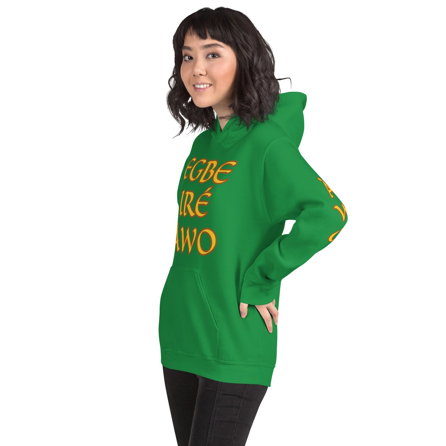 Egbe Ire Awo 2 Logo Yellow Unisex Hoodie