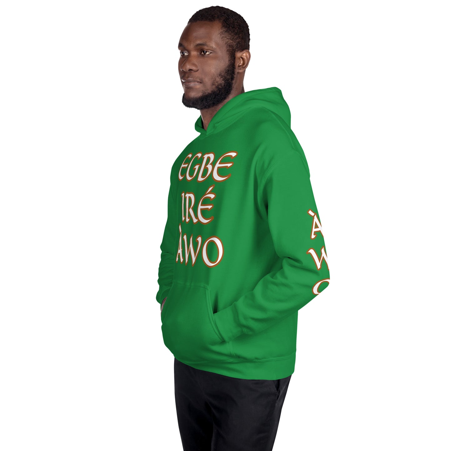 Egbe Ire Awo 2 Logo White Unisex Hoodie