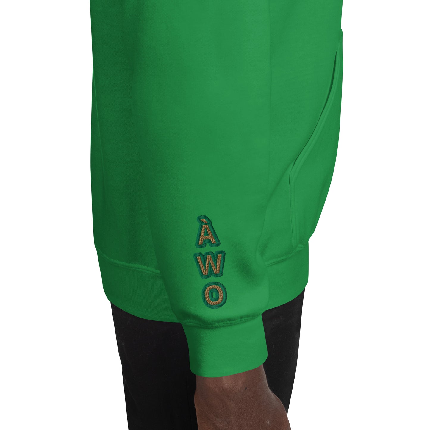 Egbe Iré ÀWO Logo Orunmila embroidered IFA Isese Reverse Unisex Hoodie