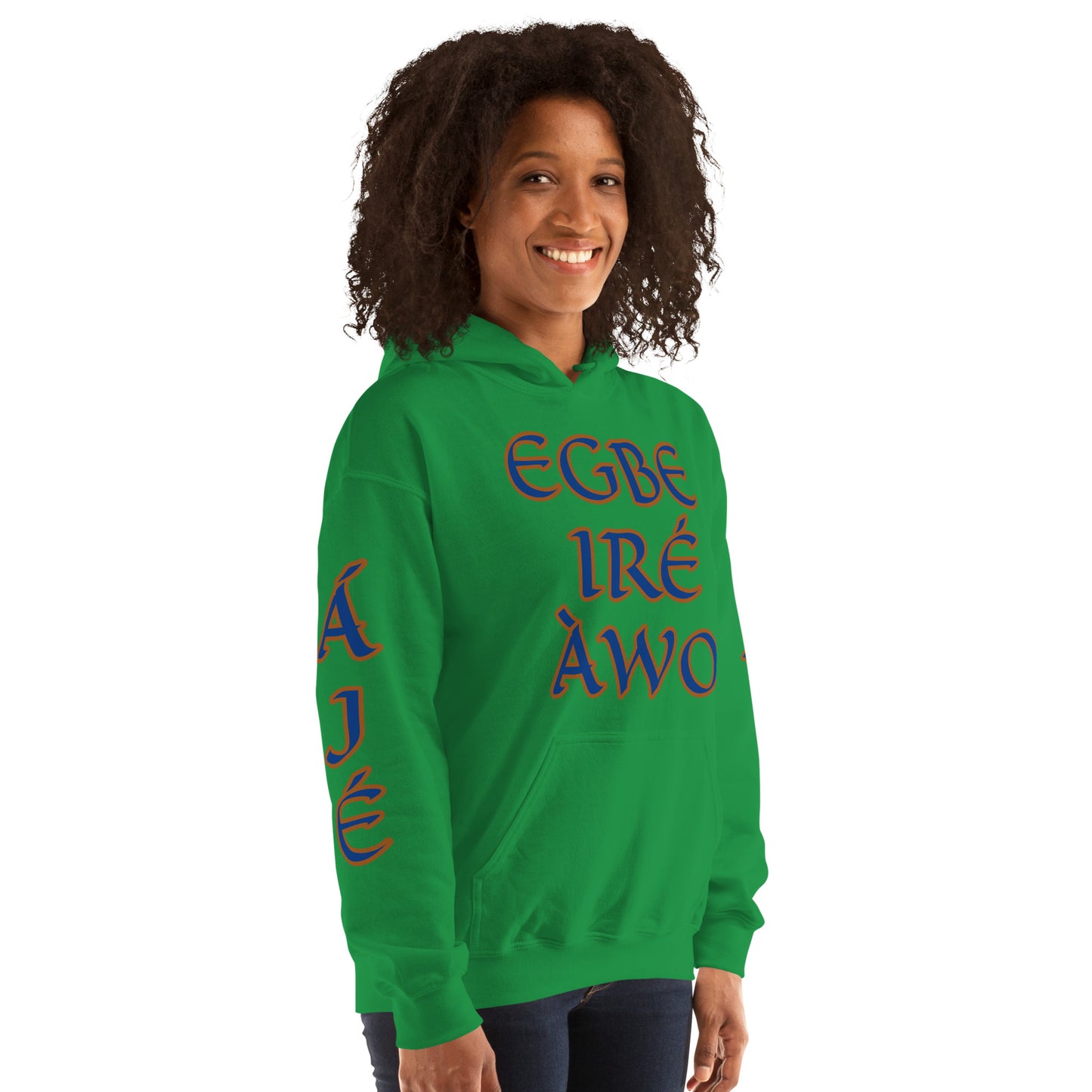 Egbe Ire Awo 2 Logo Blue Unisex Hoodie