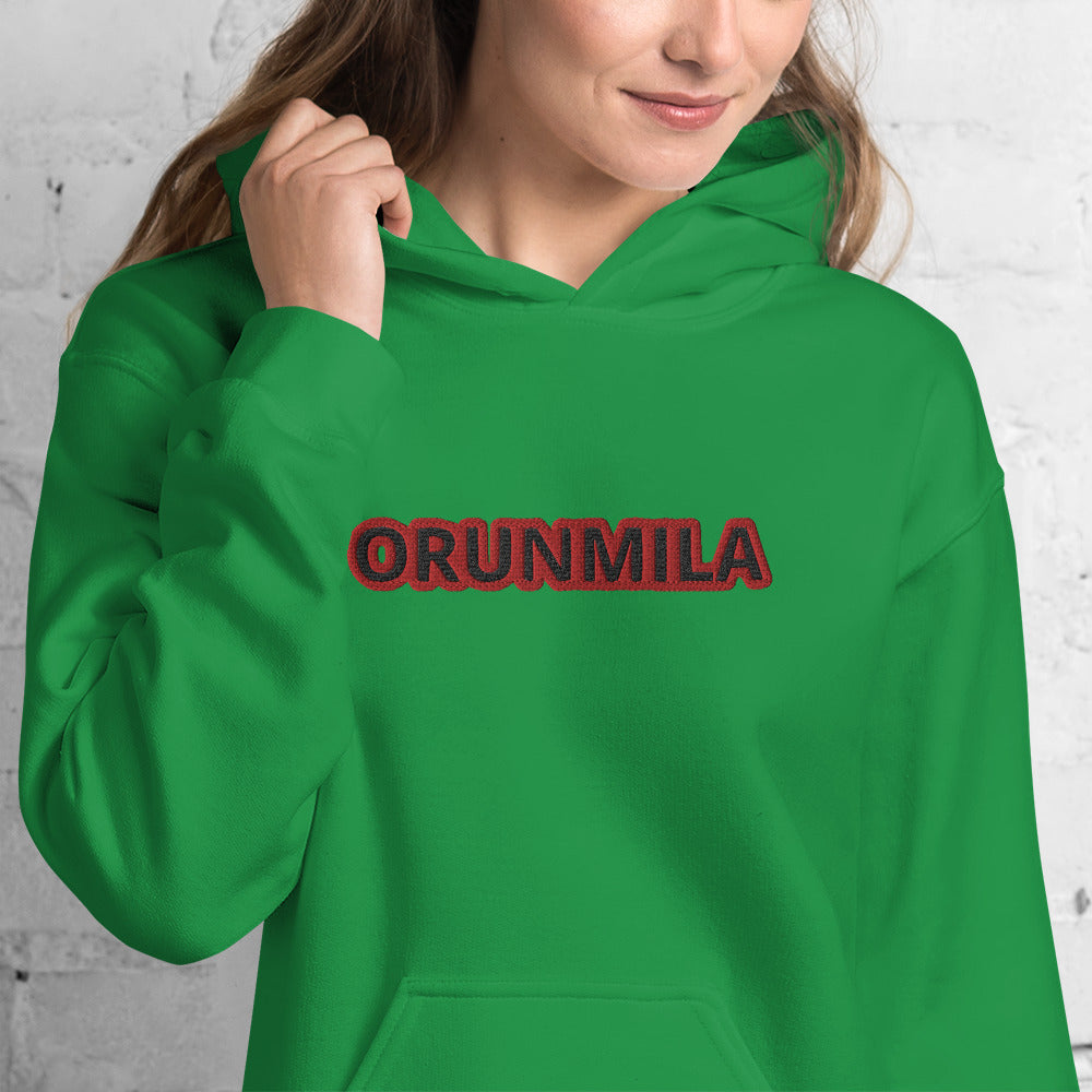 Egbe Iré ÀWO Logo Orunmila embroidered Aje 5 Unisex Hoodie