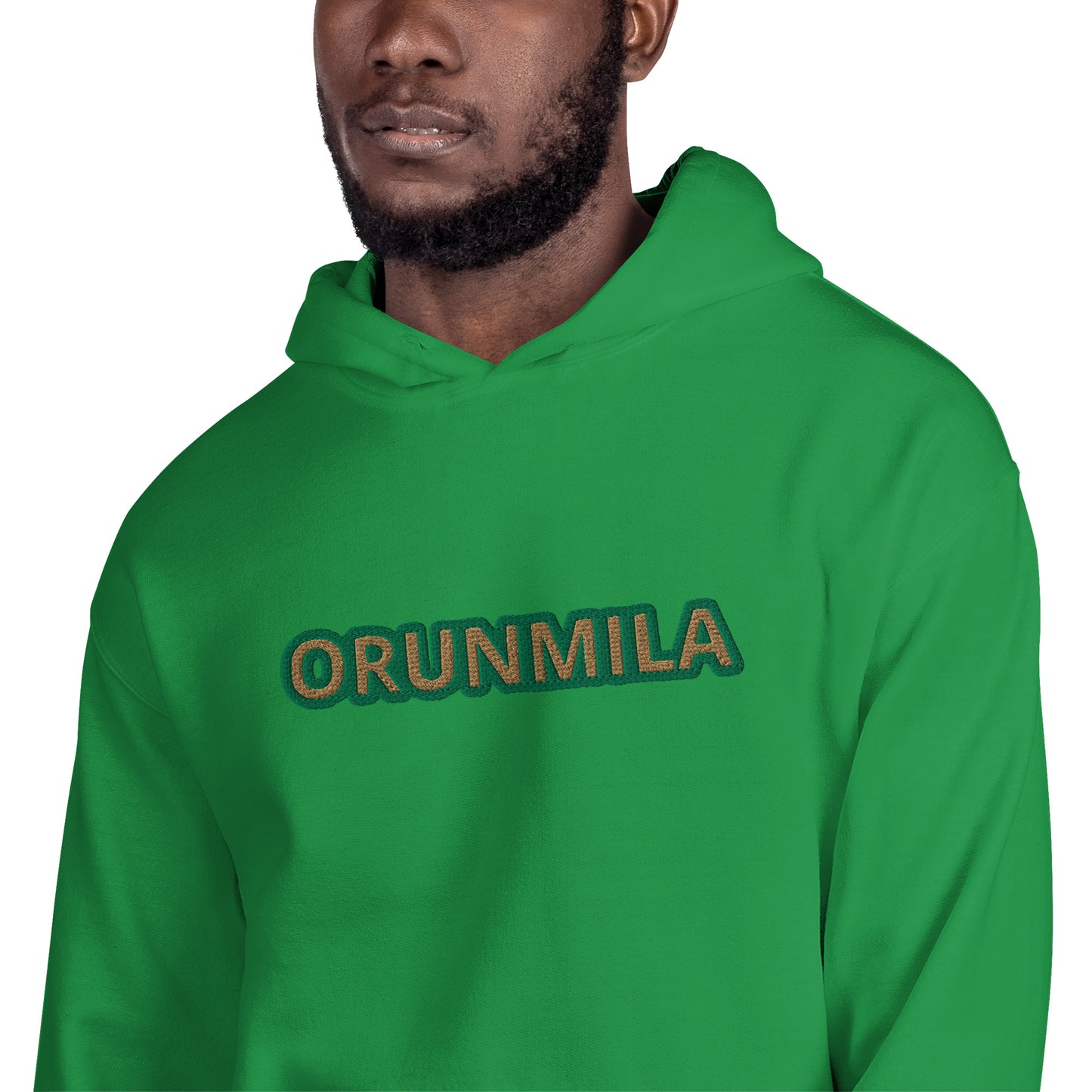 Egbe Iré ÀWO Logo Orunmila embroidered IFA Isese Reverse Unisex Hoodie