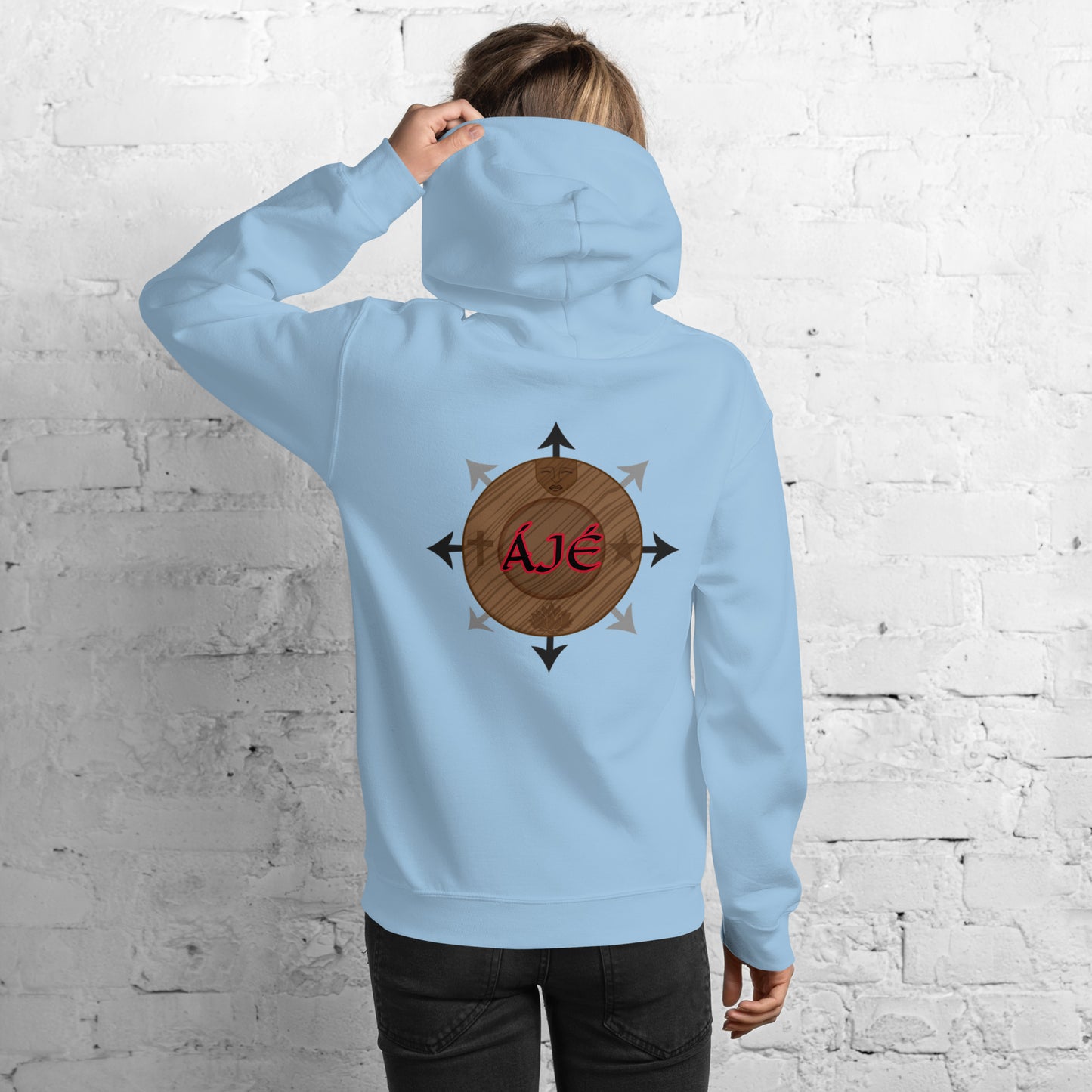 Egbe Iré ÀWO Logo Orunmila embroidered Aje 5 Unisex Hoodie