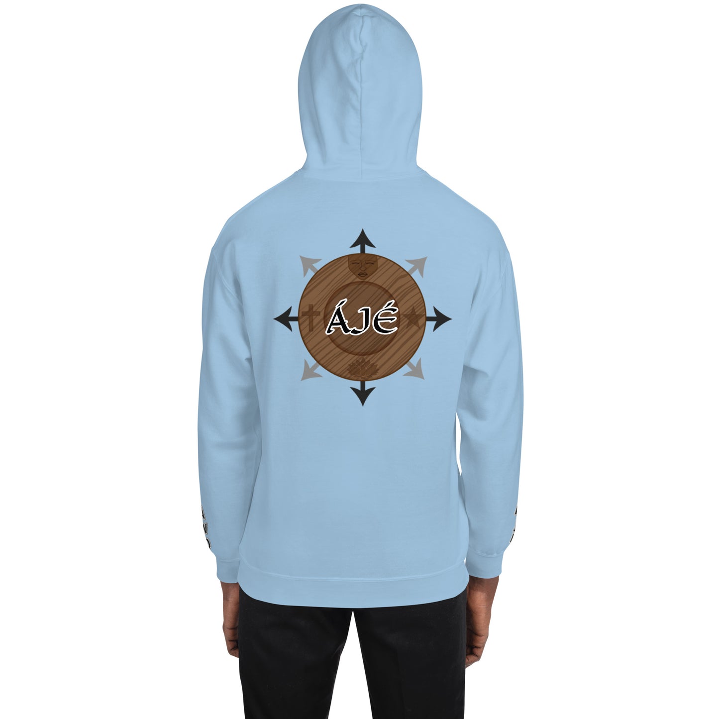 Egbe Iré ÀWO Logo Orunmila embroidered Aje 3 Unisex Hoodie