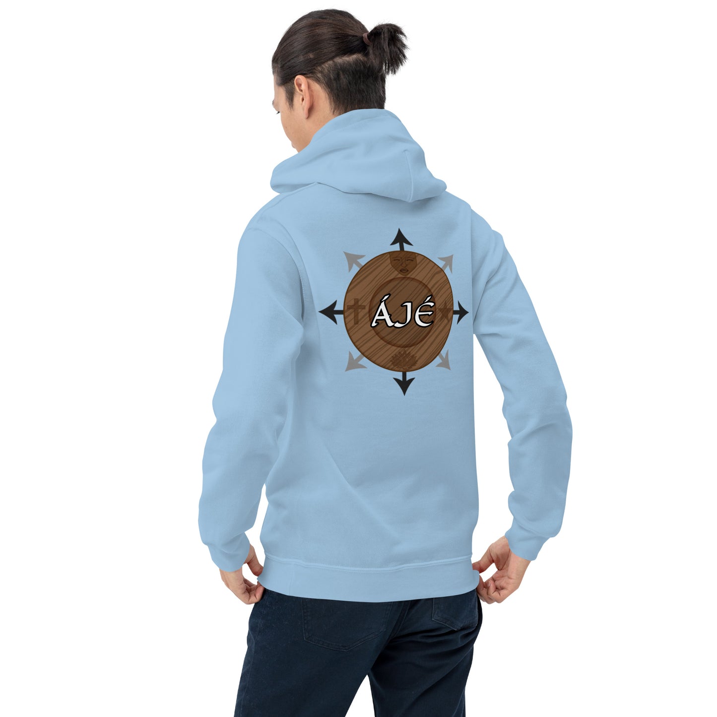 Egbe Iré ÀWO Logo Orunmila embroidered Aje 2 Unisex Hoodie