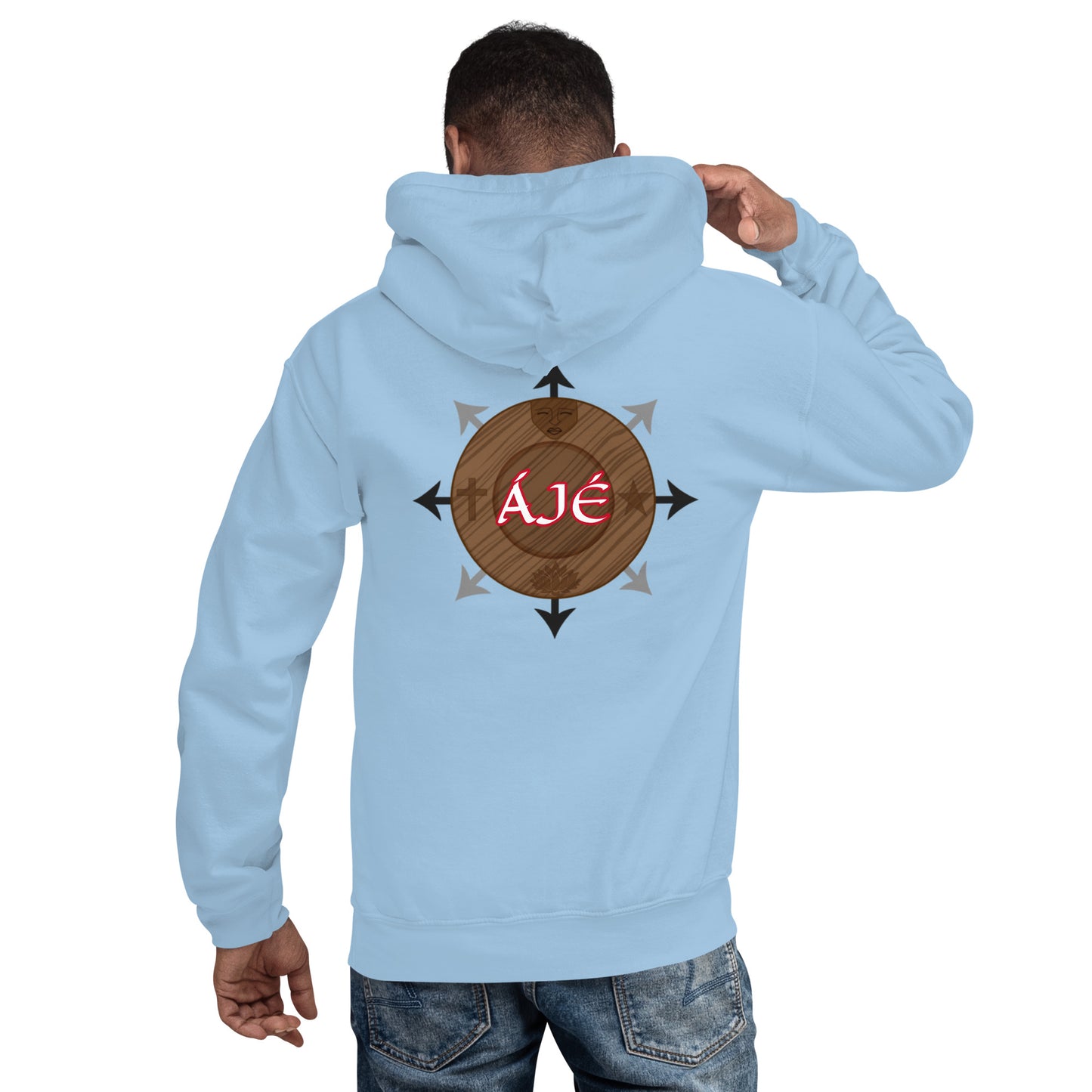 Egbe Iré ÀWO Logo Orunmila embroidered Aje 1 Unisex Hoodie