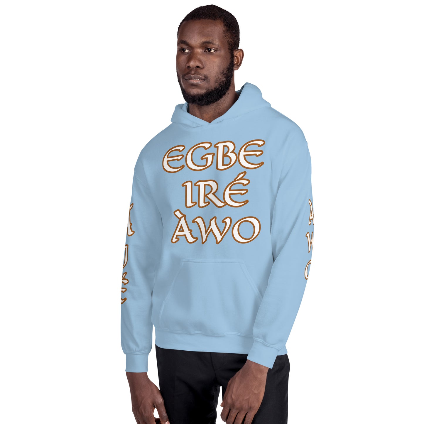 Egbe Ire Awo 2 Logo White Unisex Hoodie