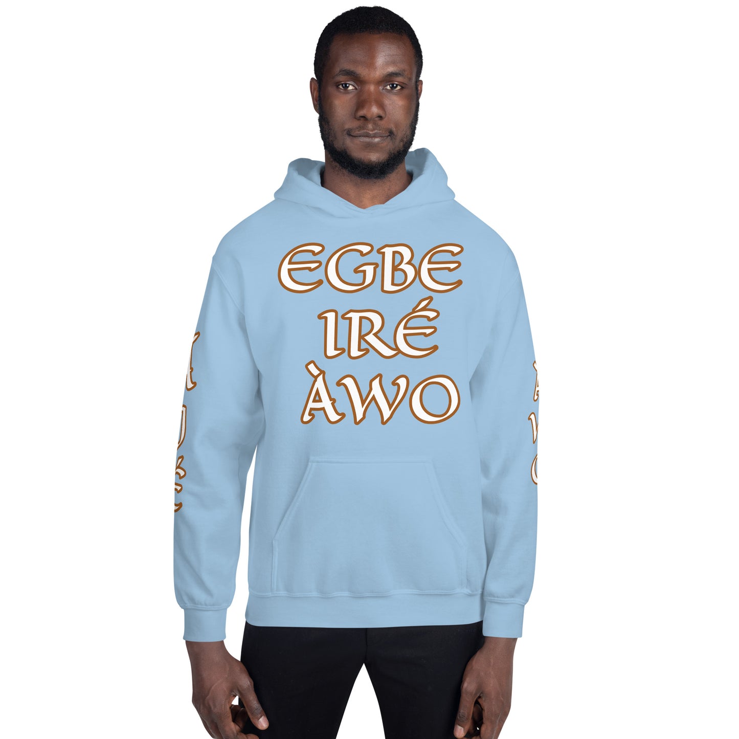 Egbe Ire Awo 2 Logo White Unisex Hoodie