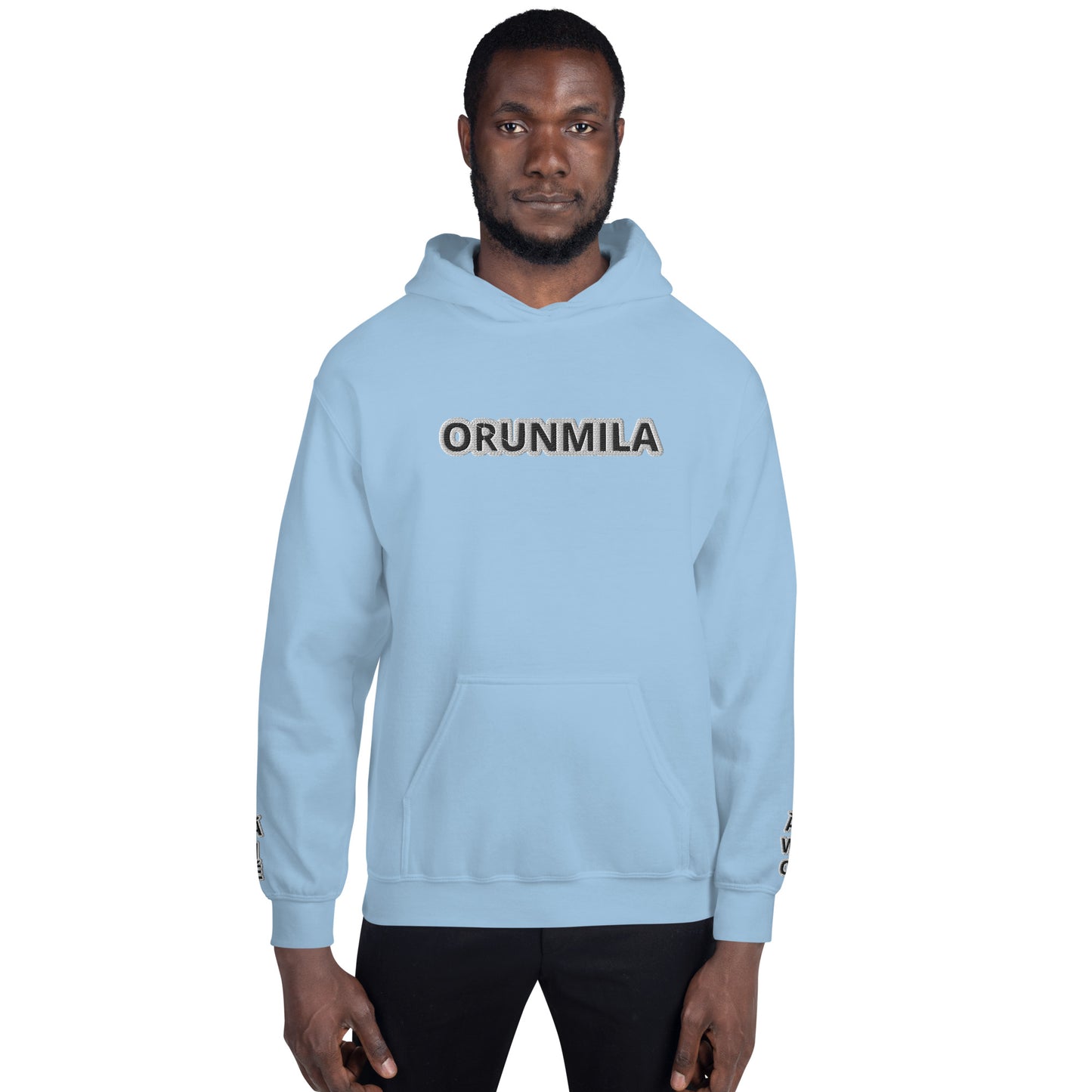 Egbe Iré ÀWO Logo Orunmila embroidered Aje 3 Unisex Hoodie