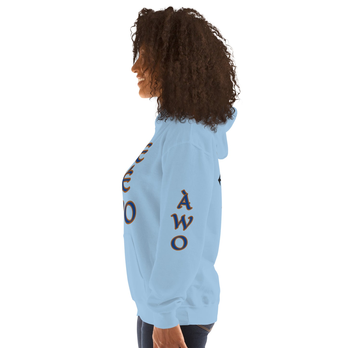 Egbe Ire Awo 2 Logo Blue Unisex Hoodie