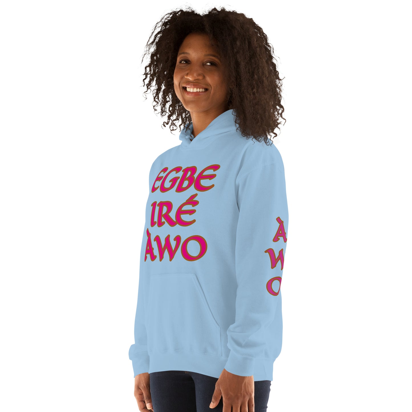 Egbe Ire Awo 2 Logo Violet Unisex Hoodie