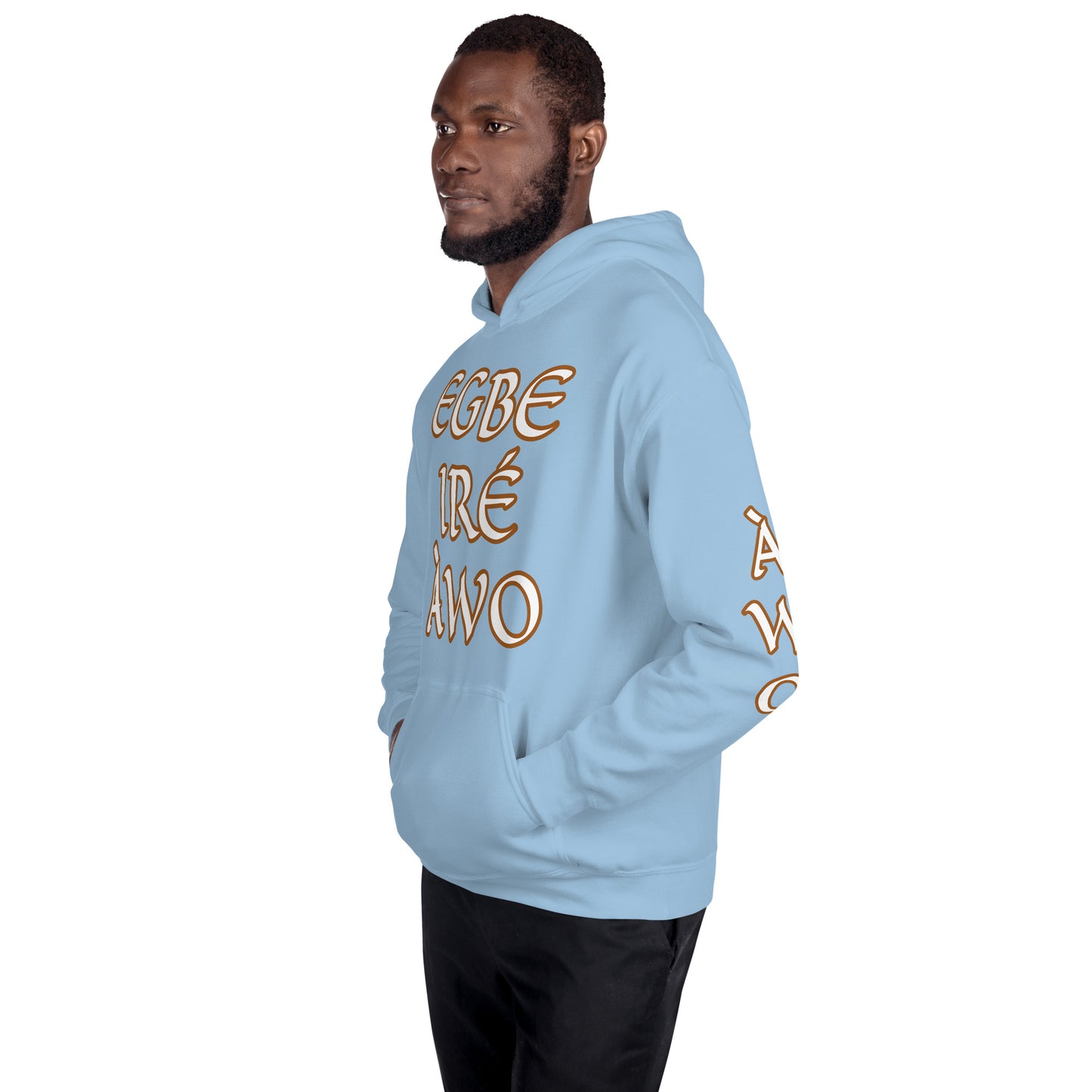 Egbe Ire Awo 2 Logo White Unisex Hoodie