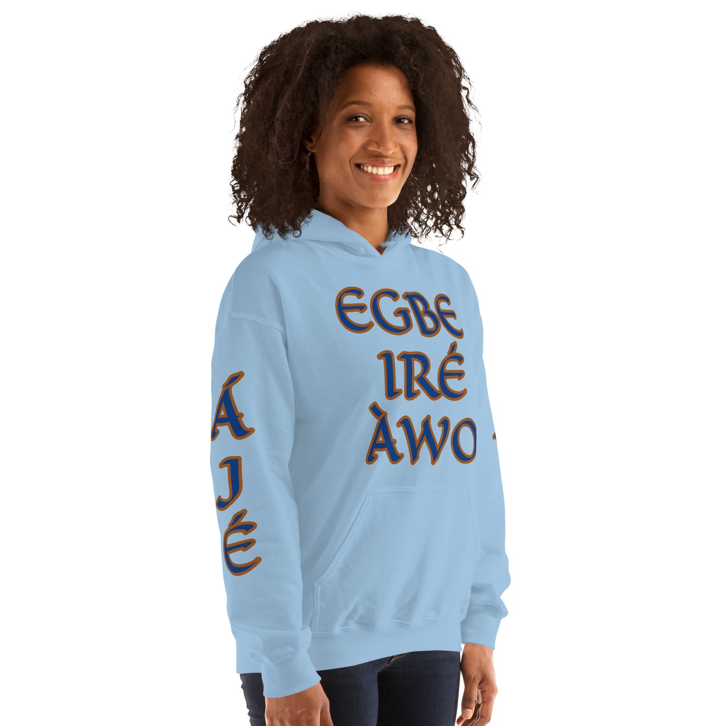 Egbe Ire Awo 2 Logo Blue Unisex Hoodie