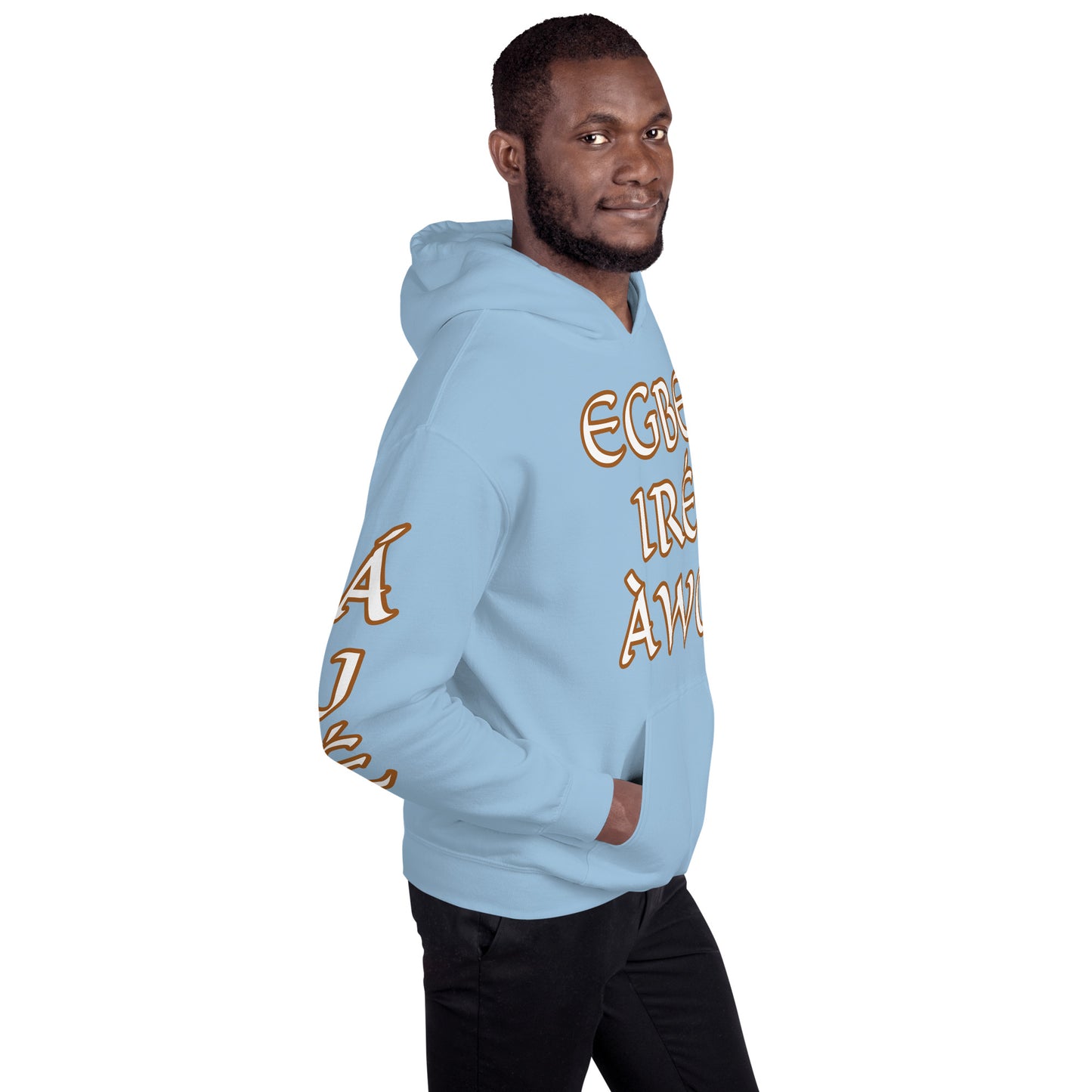 Egbe Ire Awo 2 Logo White Unisex Hoodie