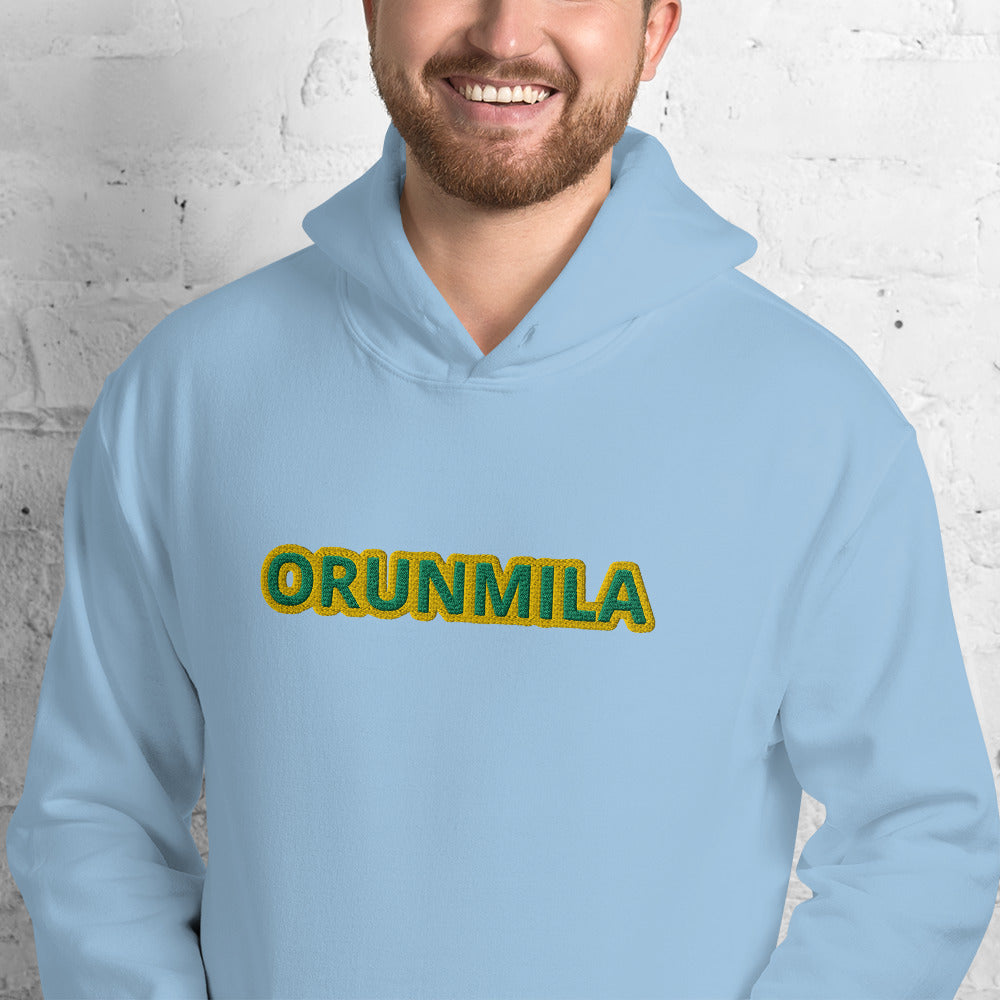 Egbe Iré Àwo Logo IFA Lucumi Orunmila embroidered Unisex Hoodie