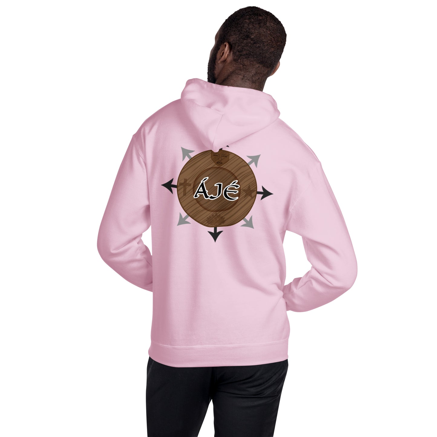 Egbe Iré ÀWO Logo Orunmila embroidered Aje 3 Unisex Hoodie