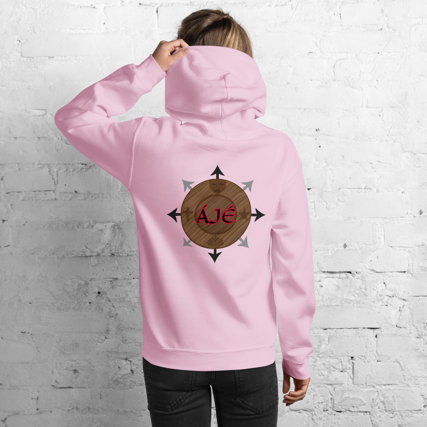 Egbe Iré ÀWO Logo Orunmila embroidered Aje 5 Unisex Hoodie