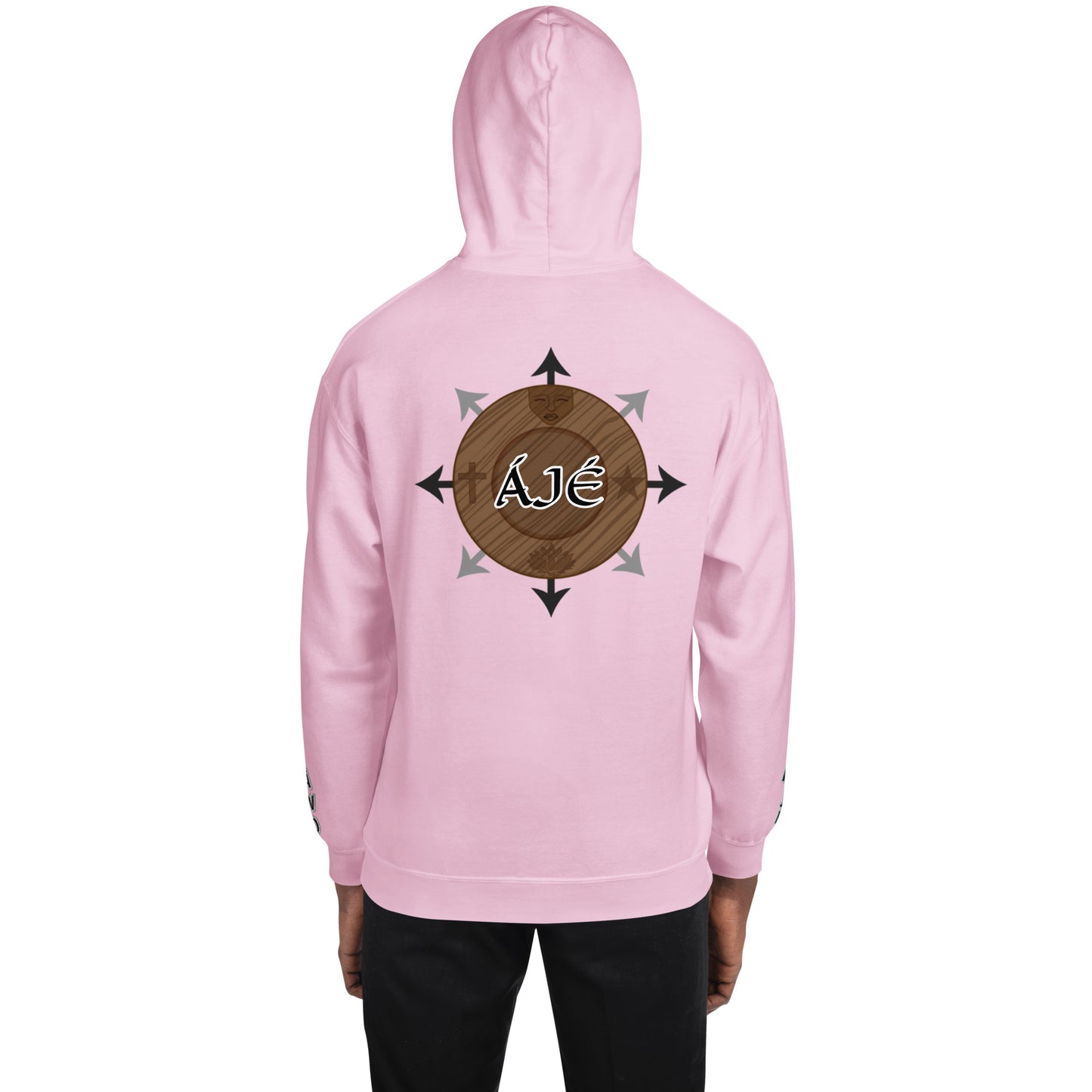 Egbe Iré ÀWO Logo Orunmila embroidered Aje 3 Unisex Hoodie