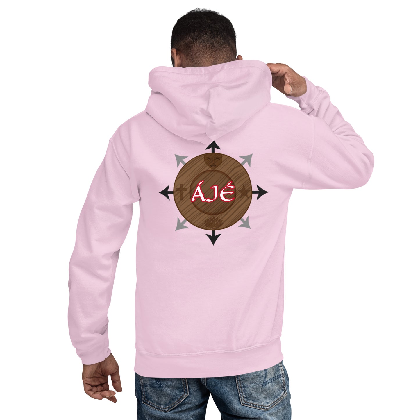 Egbe Iré ÀWO Logo Orunmila embroidered Aje 1 Unisex Hoodie