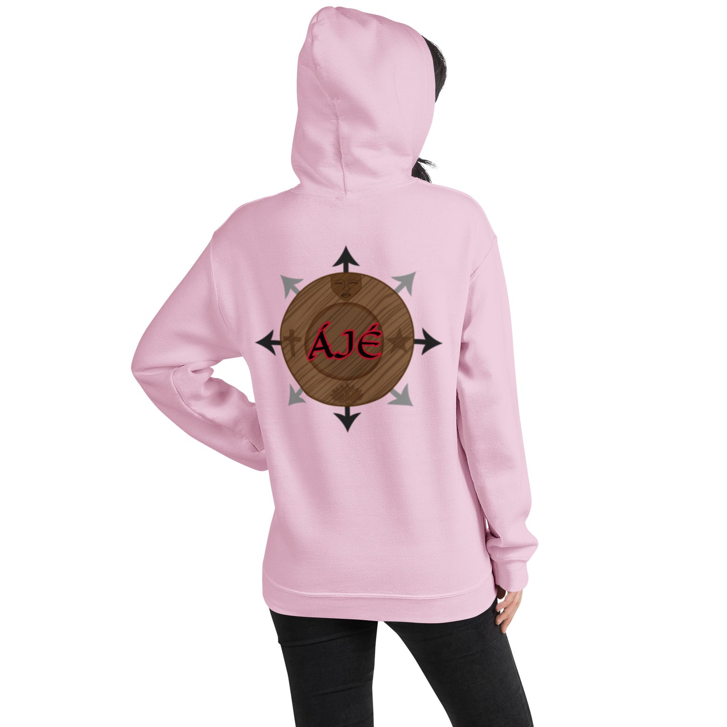 Egbe Iré ÀWO Logo Iyaami embroidered Aje 5 Unisex Hoodie