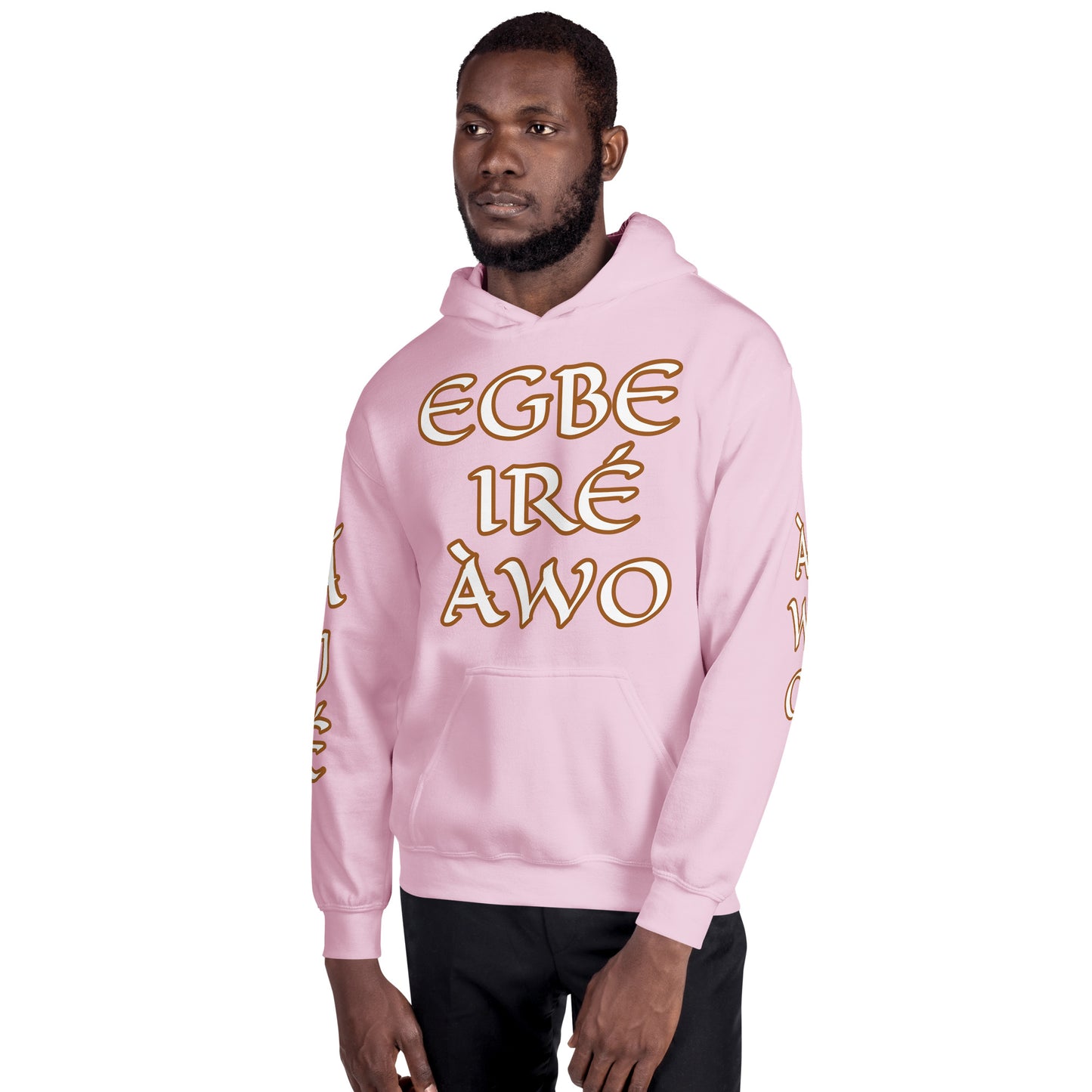 Egbe Ire Awo 2 Logo White Unisex Hoodie