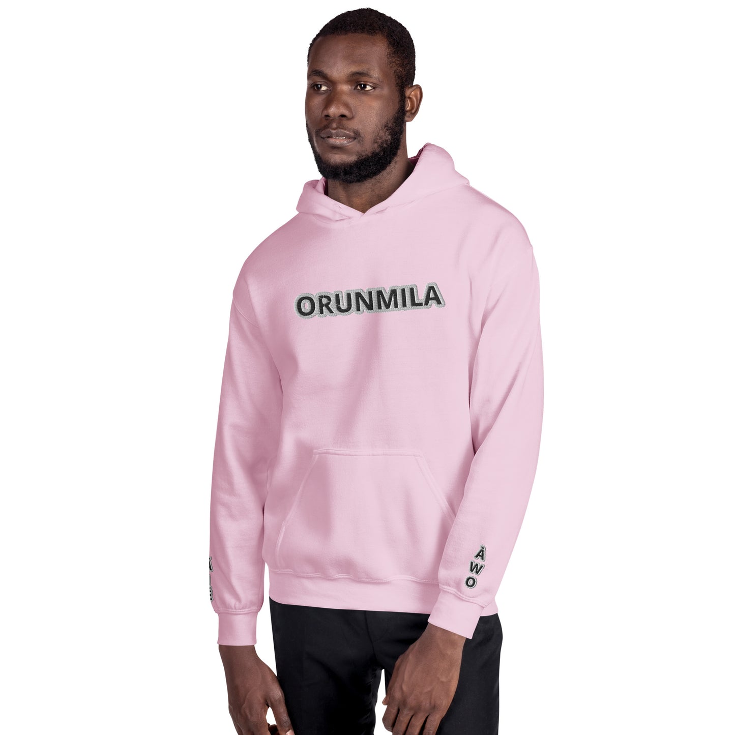 Egbe Iré ÀWO Logo Orunmila embroidered Aje 3 Unisex Hoodie