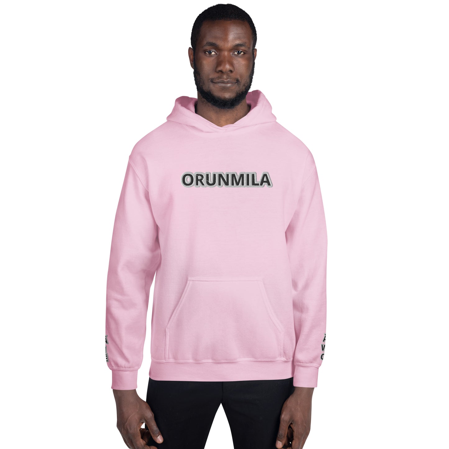 Egbe Iré ÀWO Logo Orunmila embroidered Aje 3 Unisex Hoodie