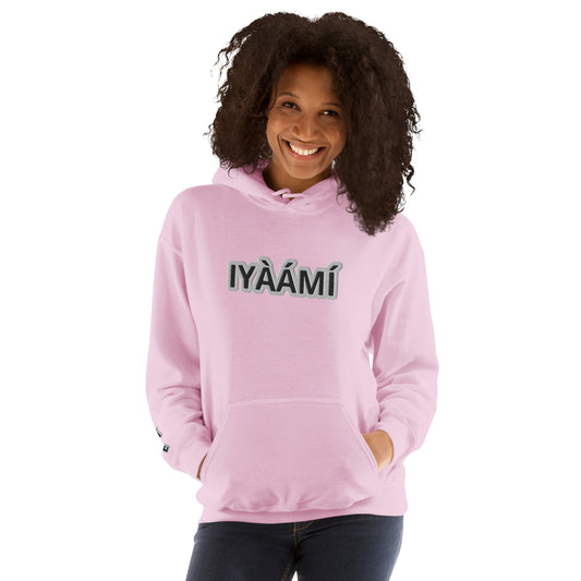 Egbe Iré ÀWO Logo iyaami embroidered Aje 3 Unisex Hoodie