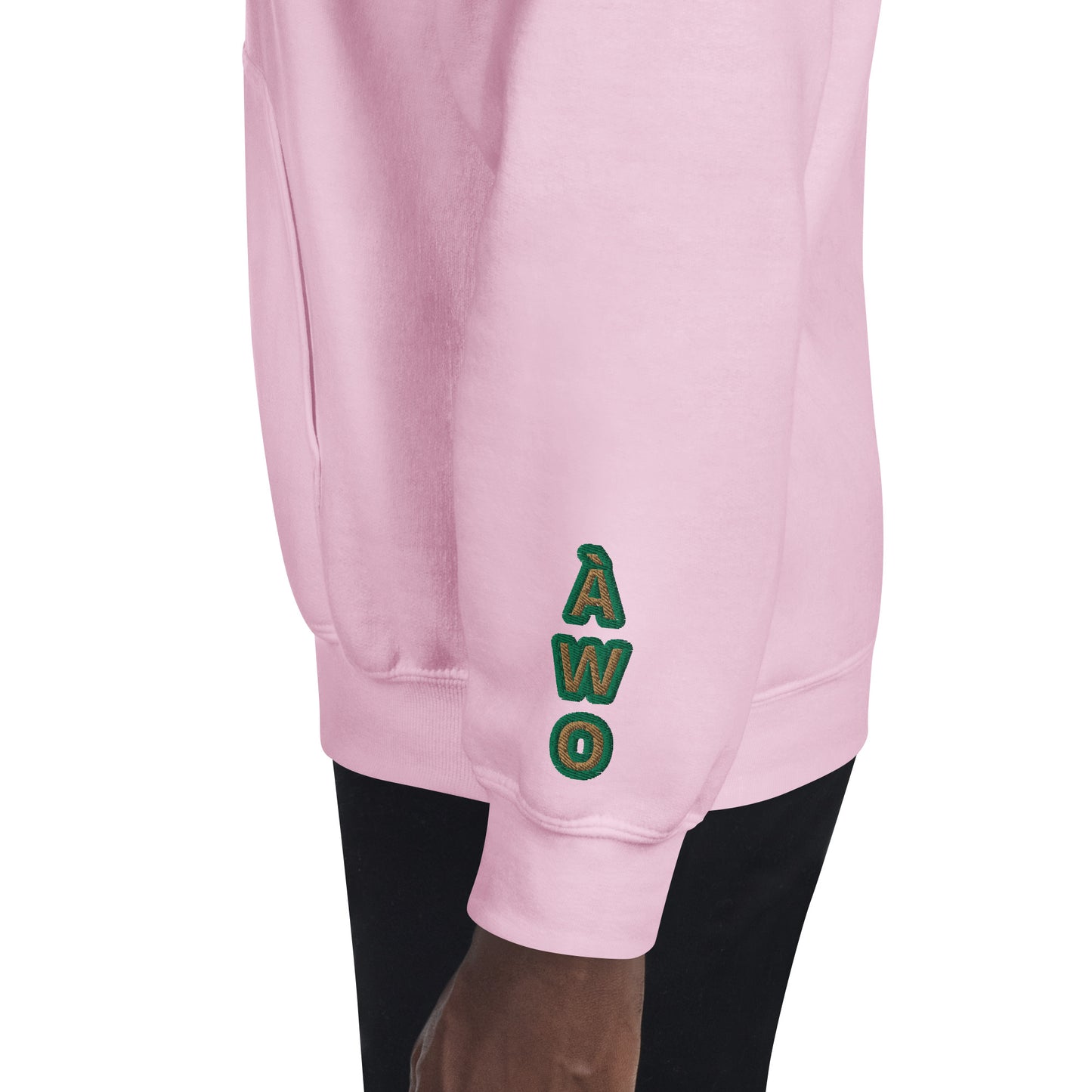 Egbe Iré ÀWO Logo Orunmila embroidered IFA Isese Reverse Unisex Hoodie