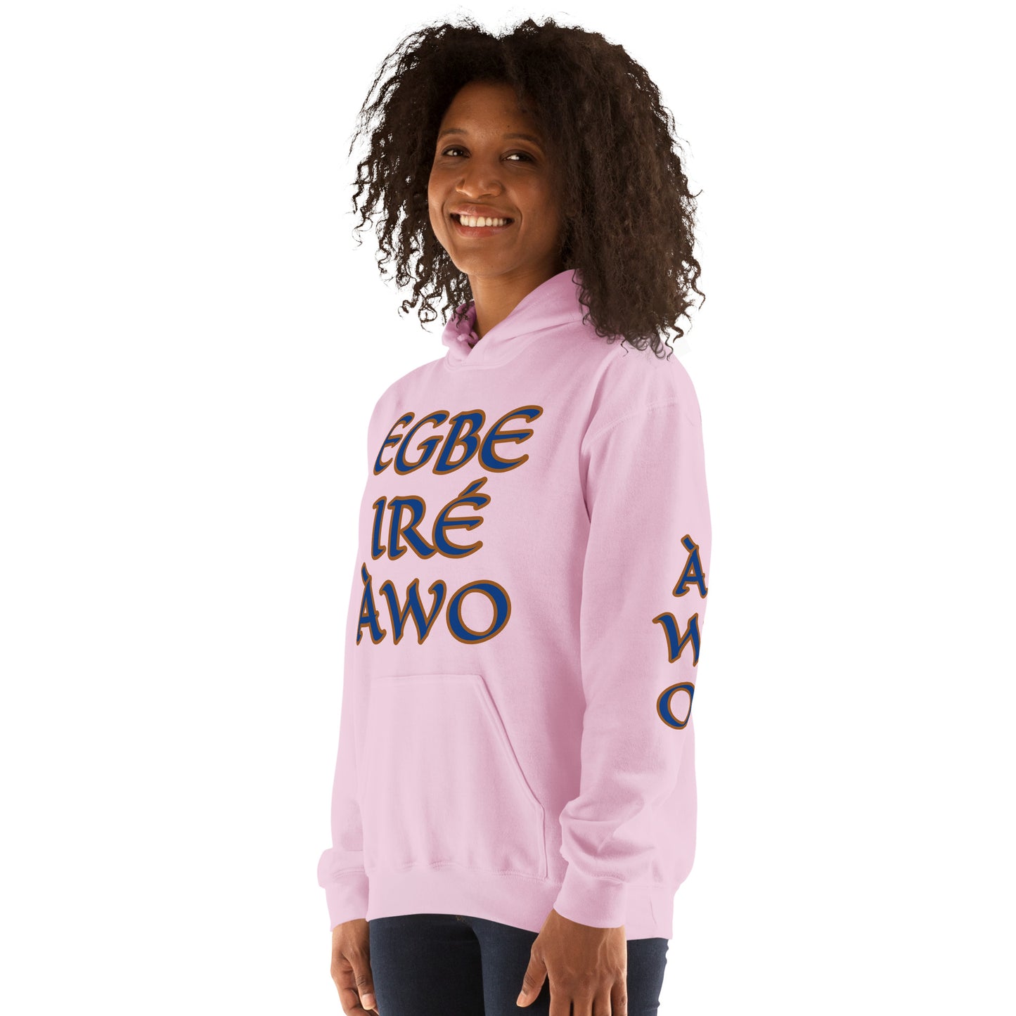 Egbe Ire Awo 2 Logo Blue Unisex Hoodie