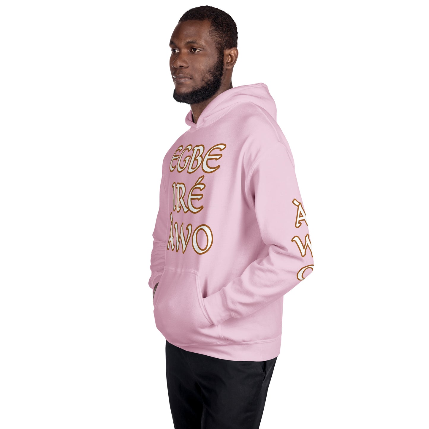 Egbe Ire Awo 2 Logo White Unisex Hoodie