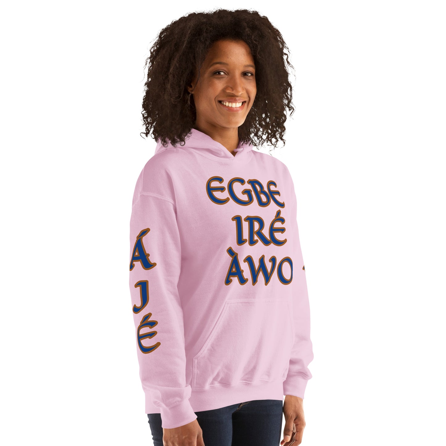 Egbe Ire Awo 2 Logo Blue Unisex Hoodie