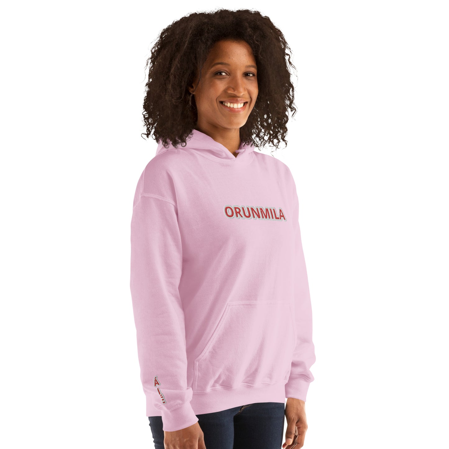 Egbe Iré ÀWO Logo Orunmila embroidered Aje 4 Unisex Hoodie