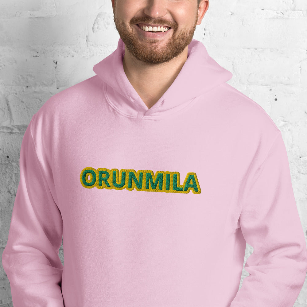 Egbe Iré Àwo Logo IFA Lucumi Orunmila embroidered Unisex Hoodie