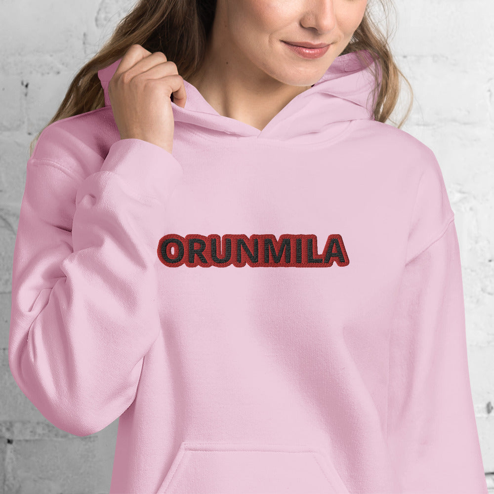 Egbe Iré ÀWO Logo Orunmila embroidered Aje 5 Unisex Hoodie