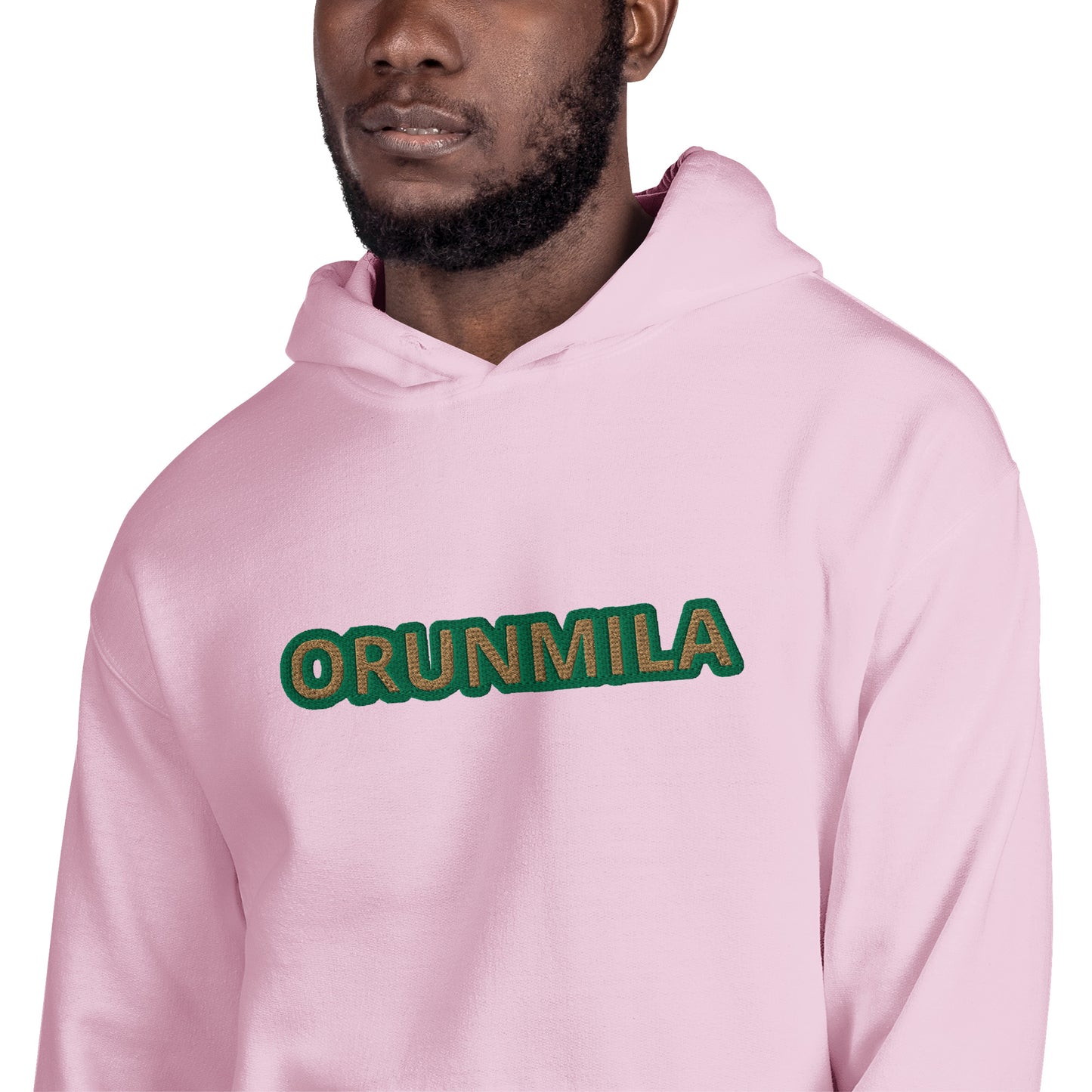 Egbe Iré ÀWO Logo Orunmila embroidered IFA Isese Reverse Unisex Hoodie