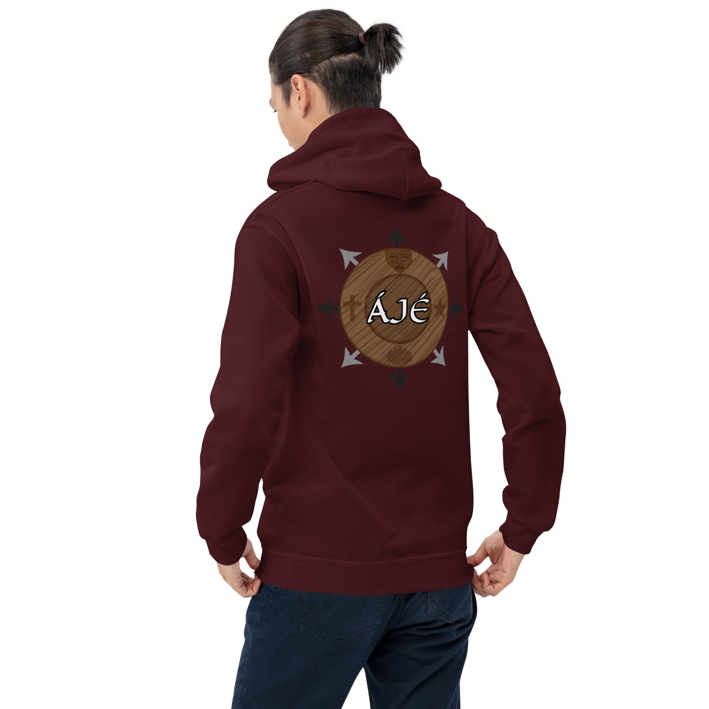 Egbe Iré ÀWO Logo Orunmila embroidered Aje 2 Unisex Hoodie