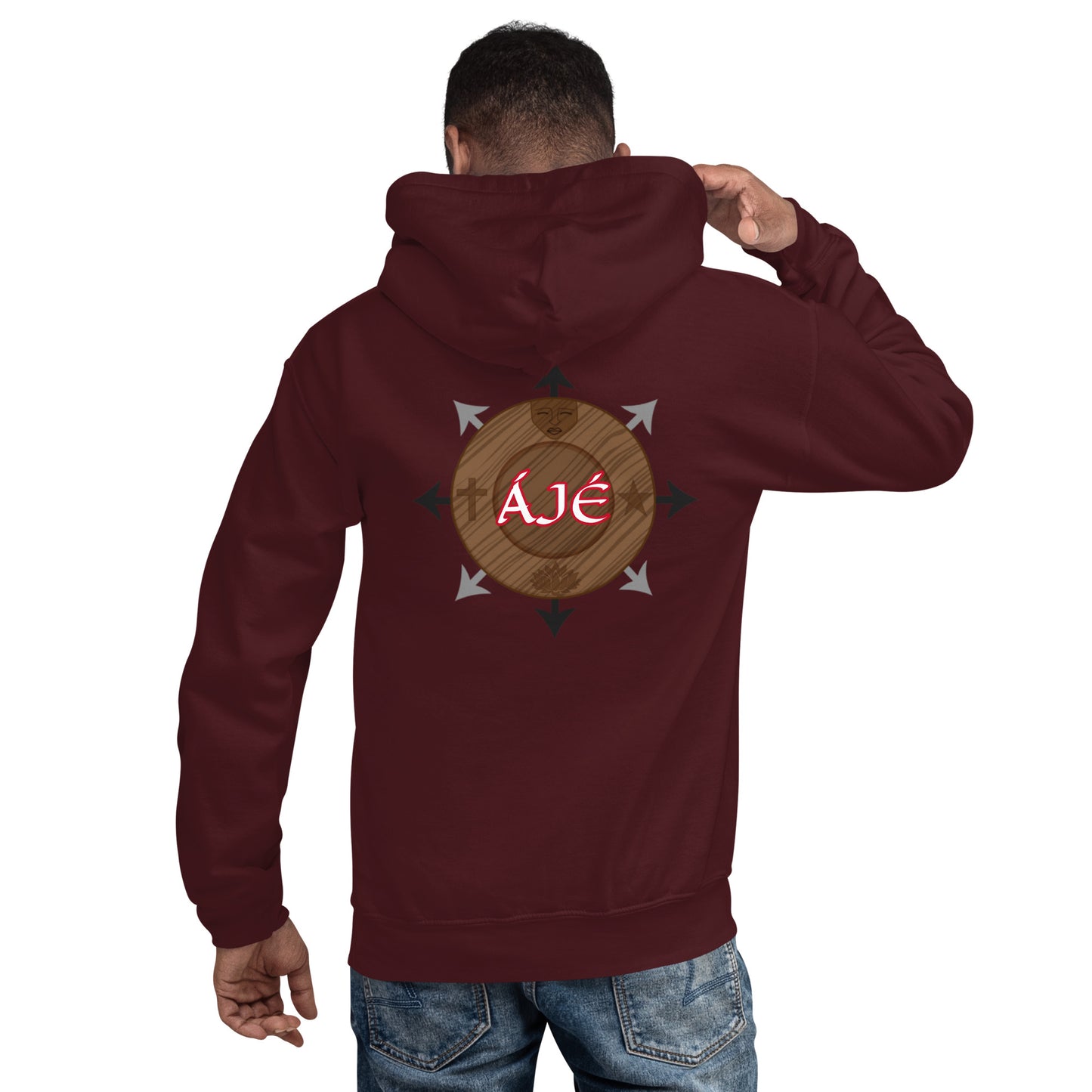 Egbe Iré ÀWO Logo Orunmila embroidered Aje 1 Unisex Hoodie